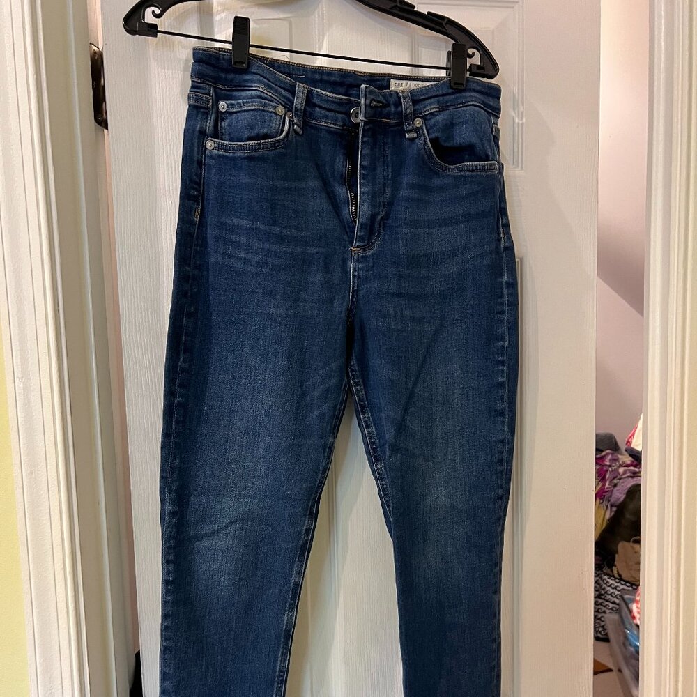 Rag & Bone Skinny jeans with frayed hem, Size 29